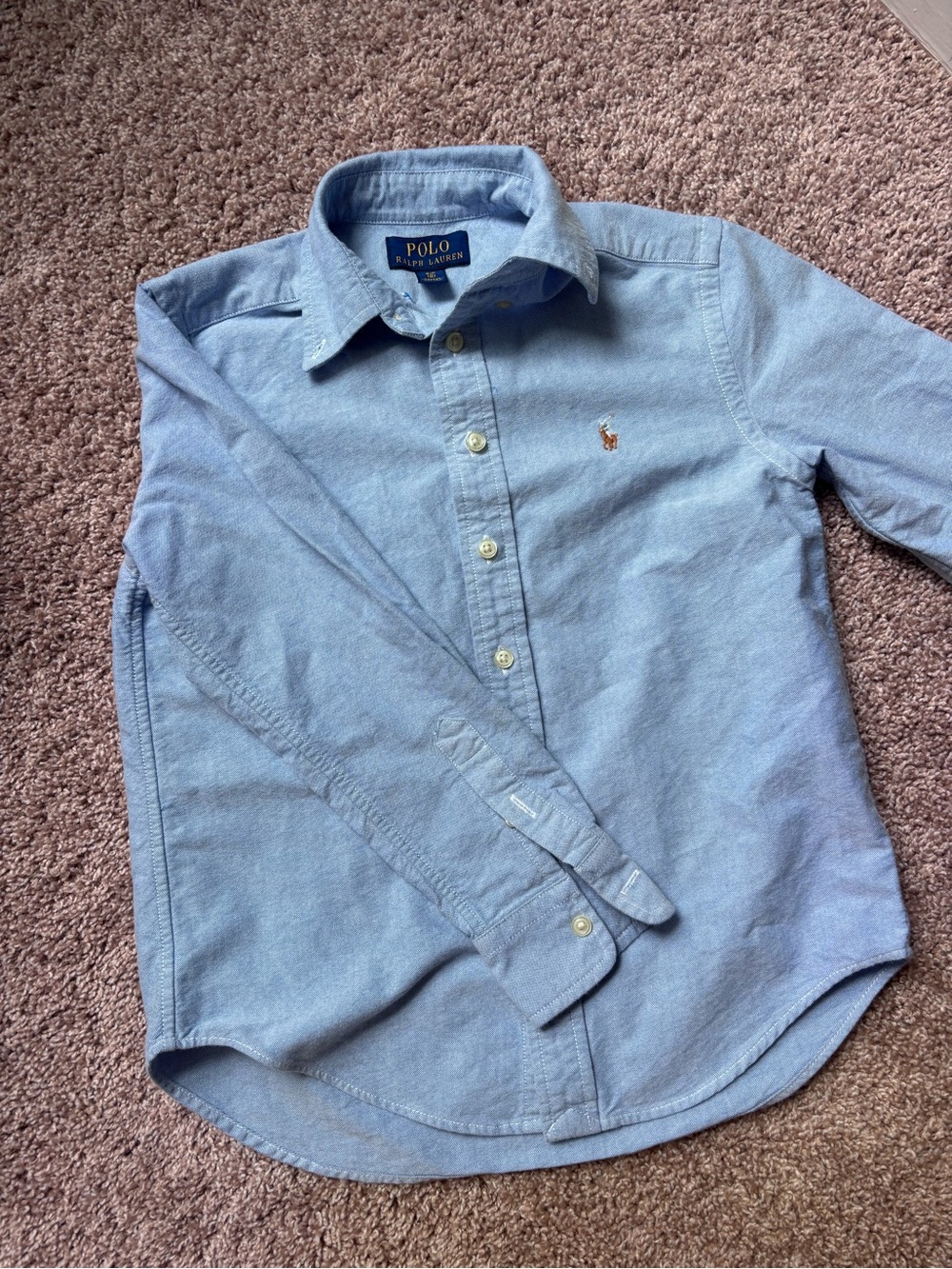 Polo by Ralph Lauren Light Blue Button-Down Collar Shirt